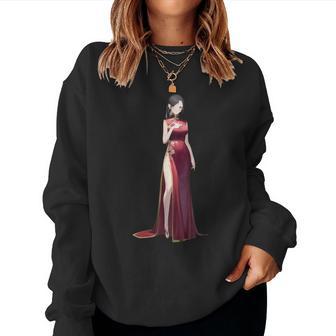 Chinoise Dans Un Qipao Sweat-shirt pour femme - Cadeauxyz