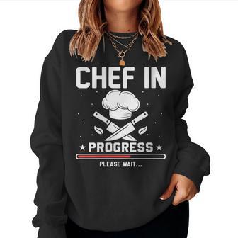 Cocinero Cocinero En Formación Cuello Sudadera Mujer - Regaloses