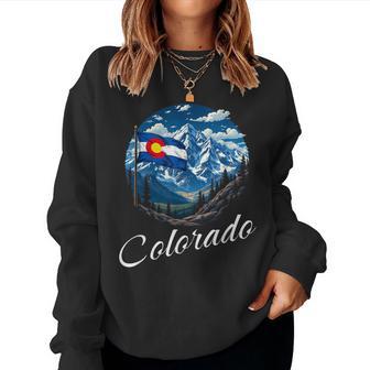 Colorado Flag Patriotic Kids Coloradan Women Sweatshirt - Thegiftio UK