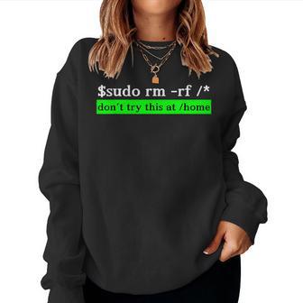 Comando Divertente Kali Linux Per Codificatori Programmatori Hacker Women Sweatshirt - Novitaregali