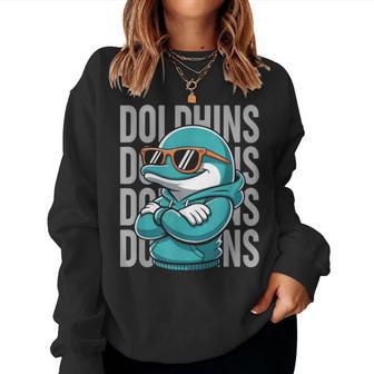 Cool Dolphin For Boys Girls Kids Women Sweatshirt - Thegiftio UK