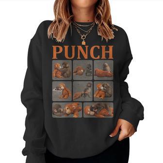 Cool Punch Mono Lindo Cuello Sudadera Mujer - Regaloses