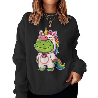 Costume De Grenouille Kawaii En Licorne Pour Filles Et Enfants Sweat-shirt pour femme - Cadeauxyz