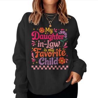 My Daughter In-Law Is My Favorite Child Floral Mommy Women Sweatshirt - Monsterry