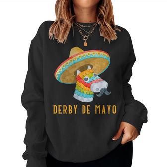 Derby De Mayo Outfit For Equestrian Horse Rider Mexico Women Sweatshirt - Monsterry