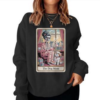 The Dog Mom Skeleton Tarot Card Pet Lover Women Sweatshirt - Thegiftio