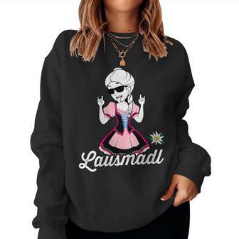 Donna Lausmadl Bayern Bavaria Con Collo A Women Sweatshirt - Novitaregali