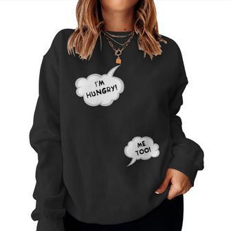 Donna Mamma Incinta Mamma In Attesa Futura Mamma Divertente Con Collo A Women Sweatshirt - Novitaregali