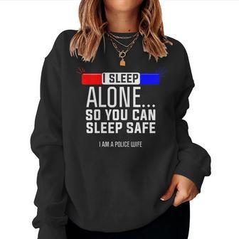 Donna Police Wife Concritta Ileep Aloneo You Can Beafe Women Sweatshirt - Novitaregali