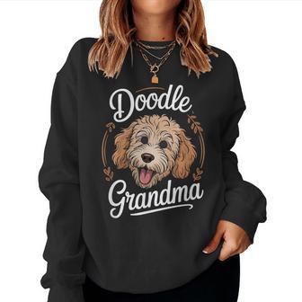 Doodle Grandma Cute Dog Lover For Goldendoodle Owners Women Sweatshirt | Mazezy