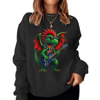 Dragon Punk Rock Groupe De Guitare Amusant Pour Enfants Garçons Et Filles Tout-Petits Sweat-shirt pour femme - Cadeauxyz
