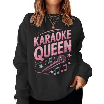 Drôle Karaoké Queen Chantant Les Amateurs De Musique Sweat-shirt pour femme - Cadeauxyz
