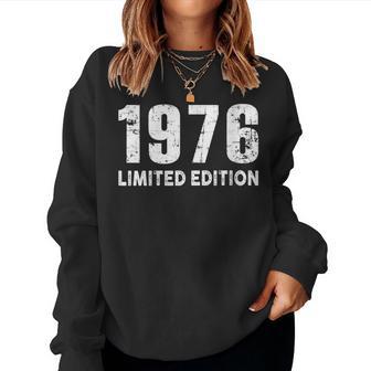 Edición Limitada Y Nacido En 1976 Cuello Sudadera Mujer - Regaloses