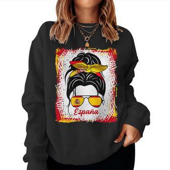 España Bandera Chica Española In Mangas Sudadera Mujer - Regaloses
