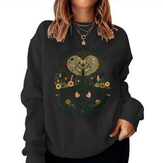Faith Grows Where Love Is Planted キリスト教の言葉 レディーススウェットシャツ - Kawaiitshirt