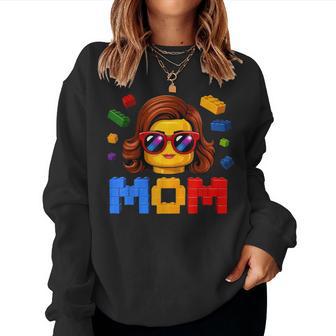 Family Mom Master Builder Building Bricks Blocks Women Sweatshirt | Seseable UK
