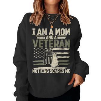 Female Veteran Veteran's Day Veteran Soldier Patriotic Women Sweatshirt - Thegiftio UK