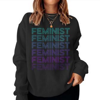 Feminismo Feminista Es Empoderamiento Retro In Mangas Sudadera Mujer - Regaloses