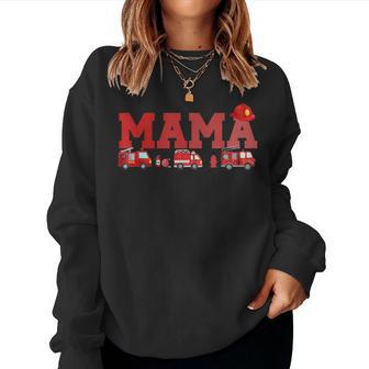 Fire Truck Mama Firefighter Birthday Women Sweatshirt | Seseable UK