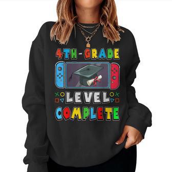 Fourth Grade Level Complete Last Day Of School Graduate Boys Women Sweatshirt - Thegiftio UK