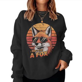 Fox Je Ne Donne Pas De Renard Sweat-shirt pour femme - Cadeauxyz
