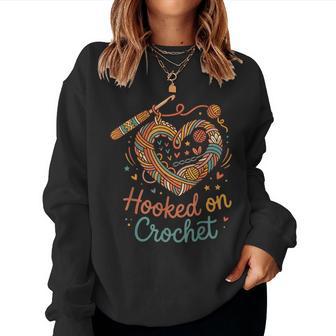 Fun And Cute Crochet Crochet Lover Yarn For Women Women Sweatshirt - Thegiftio UK