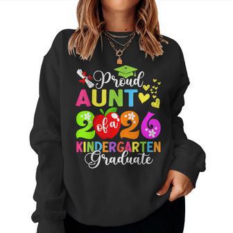 Proud Aunt Of A 2026 Kindergarten Graduate Women Sweatshirt - Monsterry