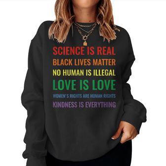 Gay Pride Rainbow Equality Love Is Love Regali Women Sweatshirt - Novitaregali