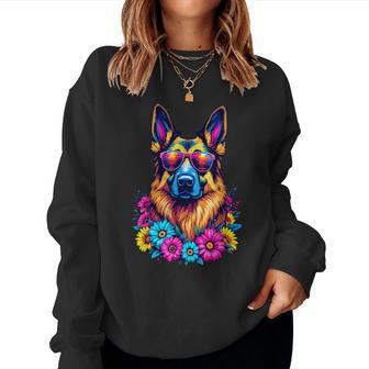 German Shepherd Women Girls Spring German Shepherd Dog Women Sweatshirt - Thegiftio UK