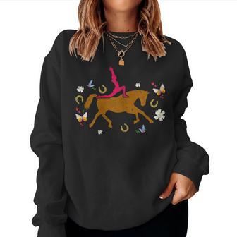 Ginnasta Cavallo Ragazza Equitazioneolteggio Regalo Women Sweatshirt - Novitaregali