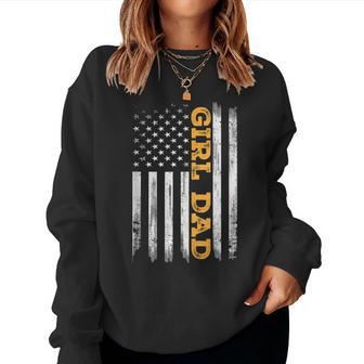 Girl Dad Father's Day Dad Daughter Dad Of Girls Outnumbered Women Sweatshirt - Thegiftio UK