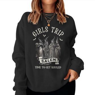 Girls Trip Salem 1692 They Missed One Halloween Witch Trials Women Sweatshirt - Thegiftio