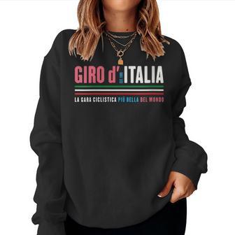 Giro D Italia La Carrera Ciclista Más Bella Del Mundo Italiano Cuello Sudadera Mujer - Regaloses
