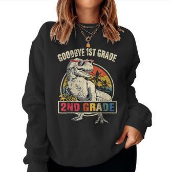 Goodbye 1St Grade Hello 2Nd Grade Graduation T Rex Boys Kids Women Sweatshirt - Thegiftio UK