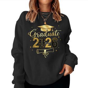 Graduate 2026 Gold Class Of 2026 Graduation Kids Women Sweatshirt - Thegiftio UK
