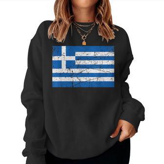 Griechenland-Flagge Grafik Für Männer Frauen Kinder Sweatshirt Frauen - Seseable