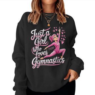 Gymnast Just A Girl Who Loves Gymnastics Women Sweatshirt - Thegiftio UK