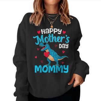 Happy Mother's Day Mommy T Rex Dinosaur For Son Toddler Boys Women Sweatshirt - Thegiftio UK