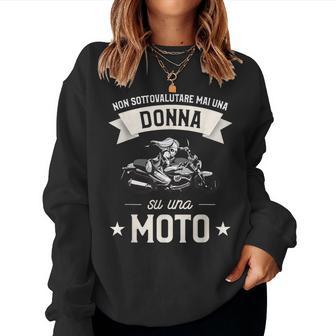 Idea Regalo Motociclista Per Una Ragazza Motociclista Women Sweatshirt - Novitaregali