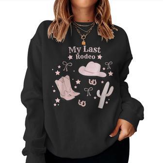 Il Mio Ultimo Rodeo Rosa Cowgirl Bachelorette Party Women Sweatshirt - Novitaregali