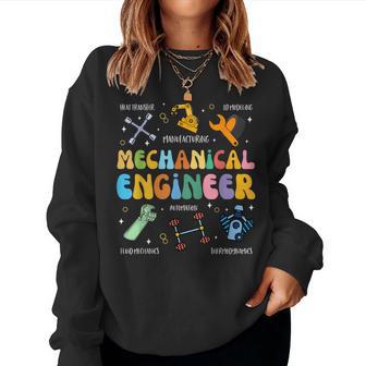 Ingegnere Meccanico Groovy Arte Per Uomini Donne Ingegneria Women Sweatshirt - Novitaregali