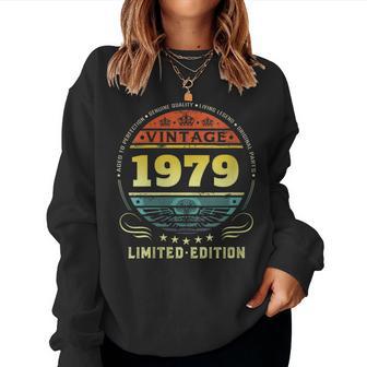 Intage 1979 Edición Limitada 1979 De Cumpleaños Cuello Sudadera Mujer - Regaloses