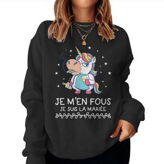 Je M'en Fous Jeuis La Mariée Enterrement De Jeune Fille Sweat-shirt pour femme - Cadeauxyz