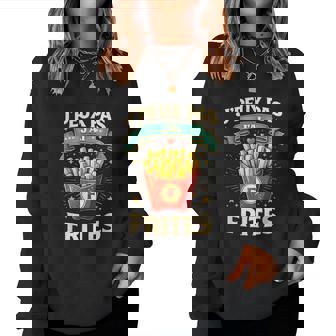 Je Peux Pas J'ai Frites Cadeau Friteuse Homme Food Sweat-shirt pour femme - Cadeauxyz