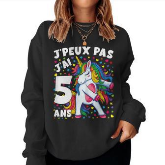 J'peux Pas J'ai 5 Ans Cadeaux D'anniversaire Fille Licorne Sweat-shirt pour femme - Cadeauxyz