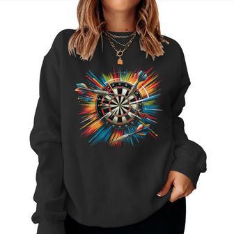 Jugador De Dardos Dardos Cuello Sudadera Mujer - Regaloses