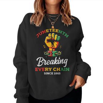 Junenth Breaking Every Chain Black African Kids Women Sweatshirt - Thegiftio UK