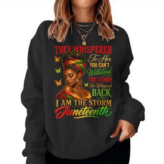 Junenth Girls Black African America Freedom Women Sweatshirt - Thegiftio UK