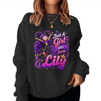 Just A Girl Who Loves Lily Women Sweatshirt - Monsterry