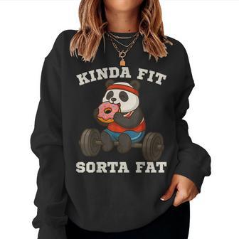 Kinda Fitorta Fat Gym Panda Entrenamiento De Levantamiento De Pesas Sudadera Mujer - Regaloses